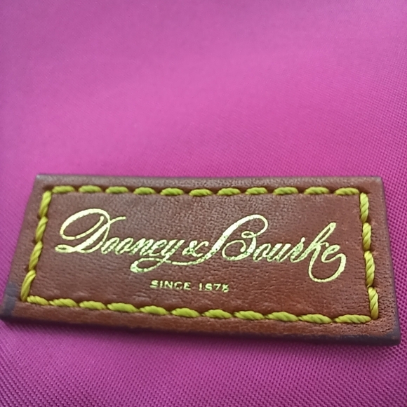 Dooney & Bourke Womens Crossbody Magenta Pink Brown - Picture 6 of 10